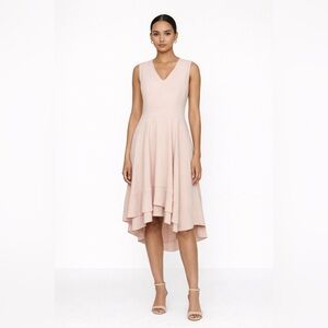 Co Pink V-neck Sleeveless Dress